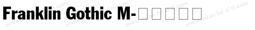 Franklin Gothic M字体转换